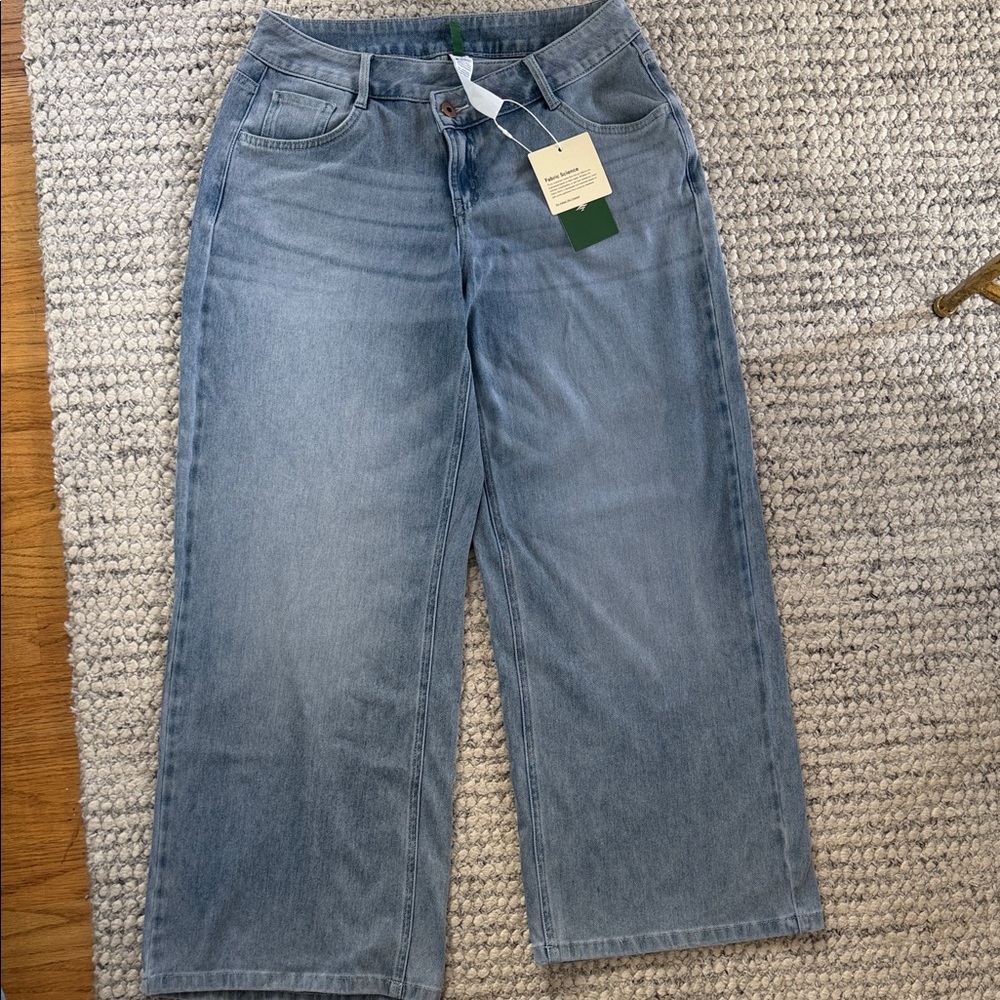 HALARA Light Blue Wide-Leg Jeans